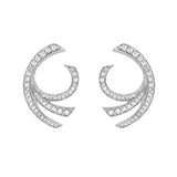 Gwendolyn Diamond Swirl Earrings