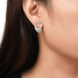 Gwendolyn Diamond Swirl Earrings