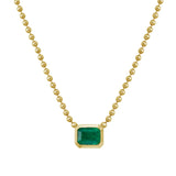 Reign Emerald Ball Link Necklace