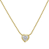 Reign Diamond Heart Ball Link Necklace