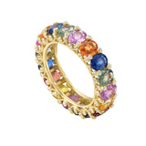 Multi Sapphire Eternity Band