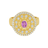 Serenity Pink Sapphire Signet Ring