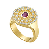 Serenity Ruby Signet Ring