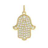 Full Diamond Hamsa Charm