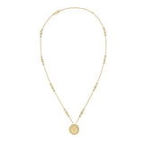Diamond Flower Charm Necklace