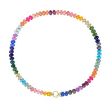 Rondelle Pastel Rainbow Bead Necklace