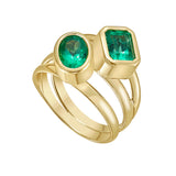 Reign Double Emerald Wrap Ring