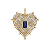 Lucia Sapphire Heart Charm