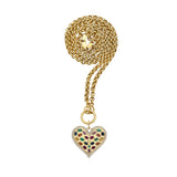 Måneskin Multi Sapphire Heart Charm