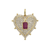 Lucia Ruby Heart Charm