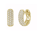 Pavé Diamond Dome Huggie Earrings