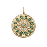 Serenity Green Sapphire Amulet Charm