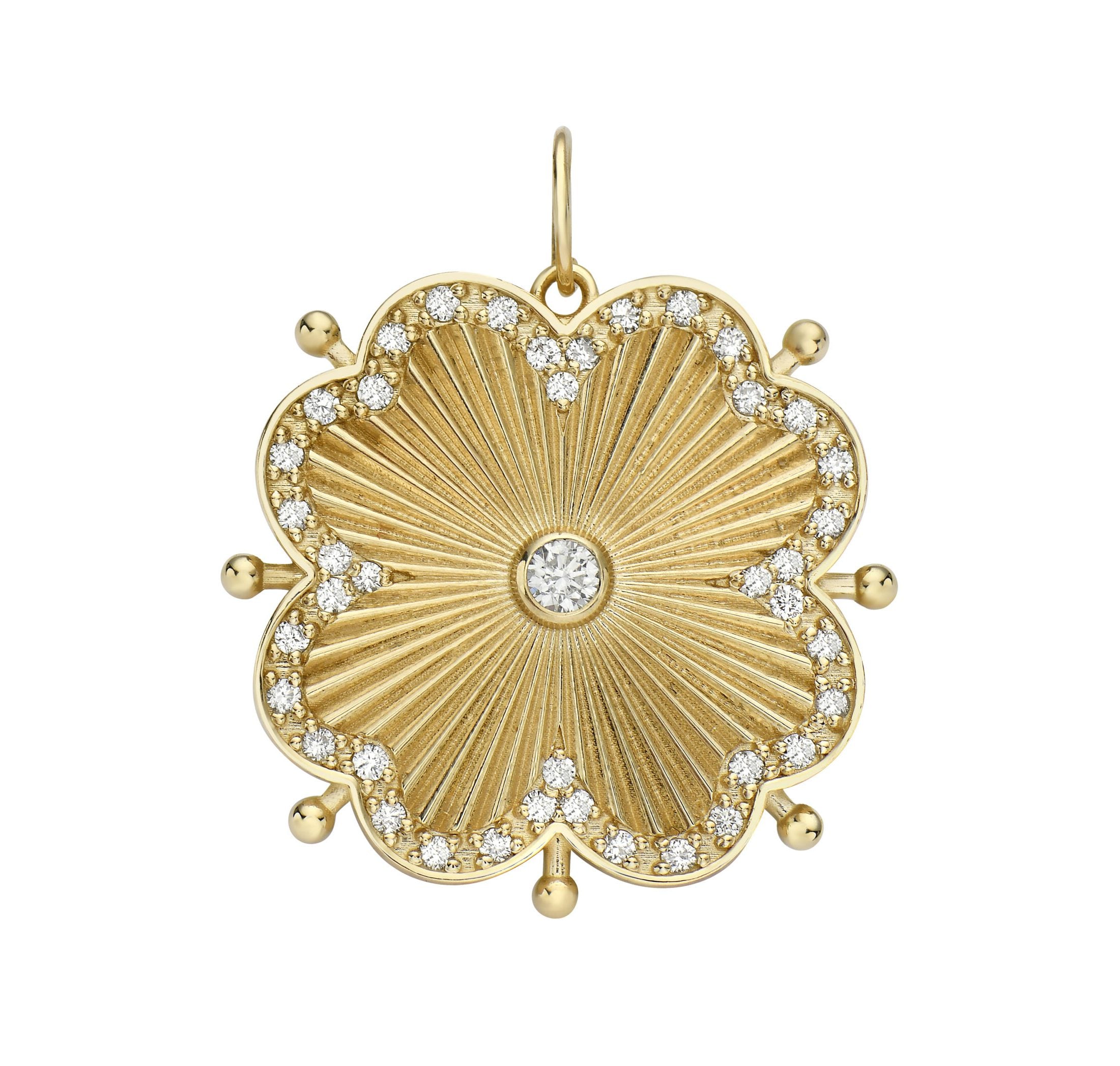 Cassandane Medium Diamond Clover Medallion