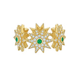 Lumière Multi Diamond and Emerald Star Band