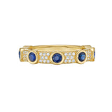 Aurelia Sapphire and Diamond Stackable Ring