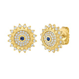Soraya Mini Evil Eye Post Back Earrings