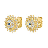 Soraya Mini Evil Eye Post Back Earrings