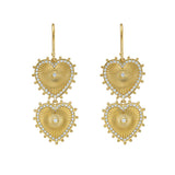 Cassandane Double Mini Heart Earrings