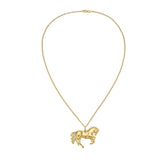 Legacy Prancing Horse Diamond Charm Necklace