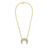 Måneskin Diamond Moon Charm Necklace