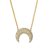 Måneskin Diamond Moon Charm Necklace