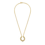 Lucky Diamond Horseshoe Necklace