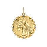 Legacy Horse Diamond Bead Medallion