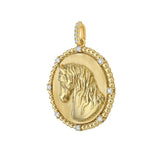 Legacy Horse Diamond Bead Medallion