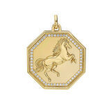 Legacy Prancing Horse Diamond Octagon Medallion