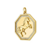 Legacy Prancing Horse Diamond Octagon Medallion