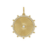 Cassandane Medium Diamond Sun Medallion