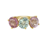 Trio Pastel Tourmaline Ring