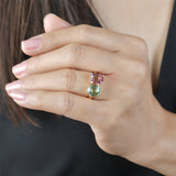 Toi Et Moi Pastel Tourmaline Ring