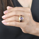 Dome Satin Tourmaline Ring
