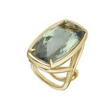 Green Tourmaline Cocktail Ring
