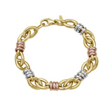 Arianna Tri Color Knot Link Bracelet