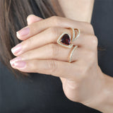 Wildflower Tourmaline Double Cocktail Ring
