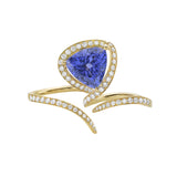 Wildflower Tanzanite Double Cocktail Ring