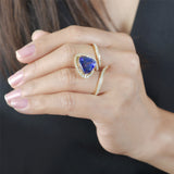 Wildflower Tanzanite Double Cocktail Ring