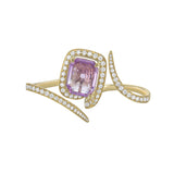 Wildflower Pink Tourmaline Double Cocktail Ring