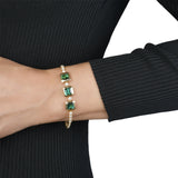 Trio Bezel Tourmaline and Diamond Tennis Bracelet