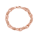 Arianna Rose Gold Knot Link Satin Bracelet