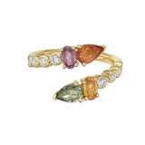 Freesia Tourmaline Cuff Ring