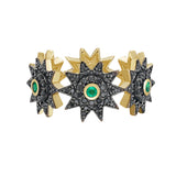 Lumière Black Diamond and Emerald Star Band