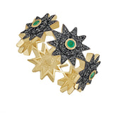 Lumière Black Diamond and Emerald Star Band