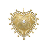 Cassandane Mega Diamond Heart Medallion
