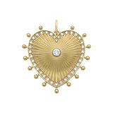Cassandane Large Diamond Heart Medallion