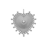 Cassandane Medium Diamond Heart Medallion