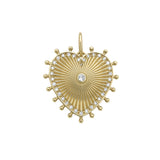 Cassandane Small Diamond Heart Medallion