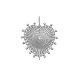 Cassandane Small Diamond Heart Medallion
